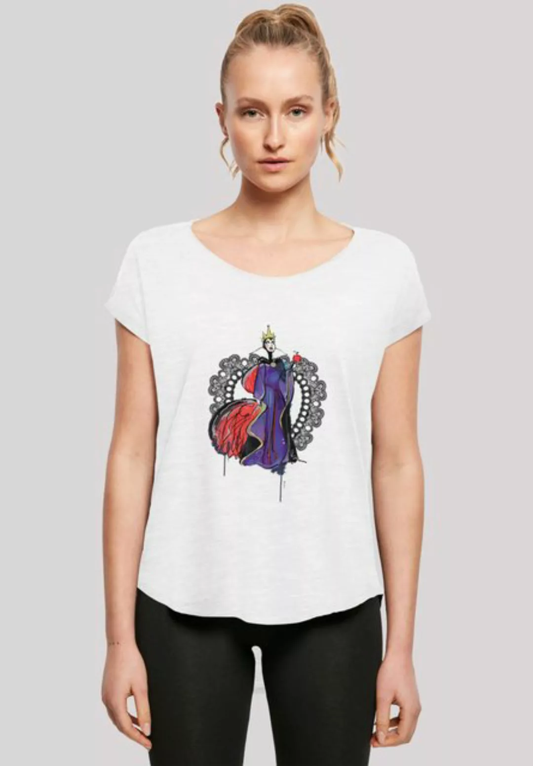 F4NT4STIC T-Shirt Long Cut T-Shirt Disney Villains Maleficent Sketch Damen, günstig online kaufen