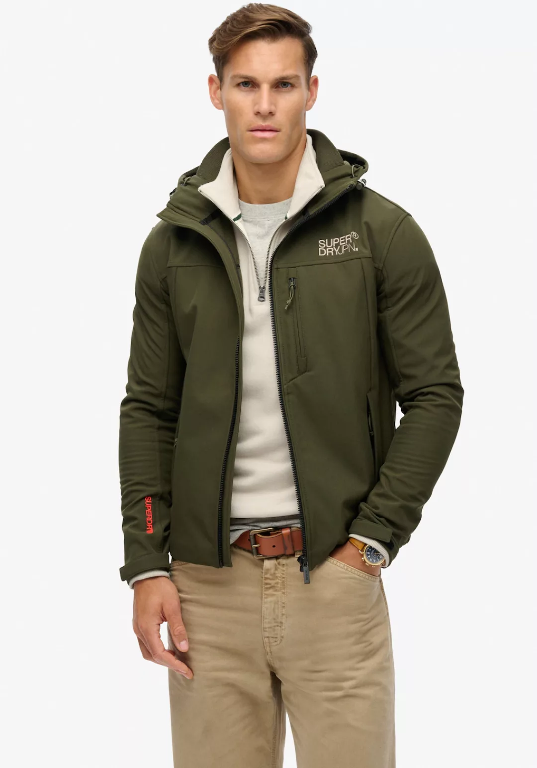 Superdry Outdoorjacke "HOODED SOFT SHELL TREKKER JKT", mit Kapuze günstig online kaufen