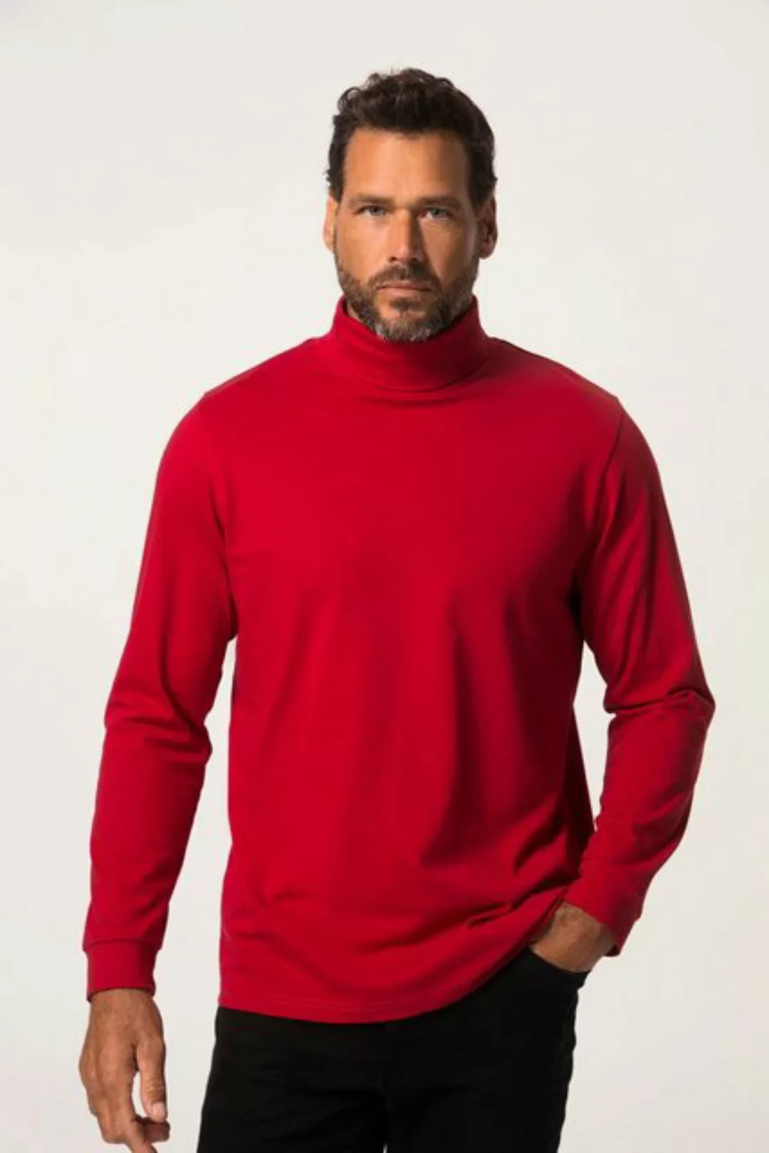 JP1880 T-Shirt Rollkragen-Shirt Basic Jersey lange Ärmel günstig online kaufen