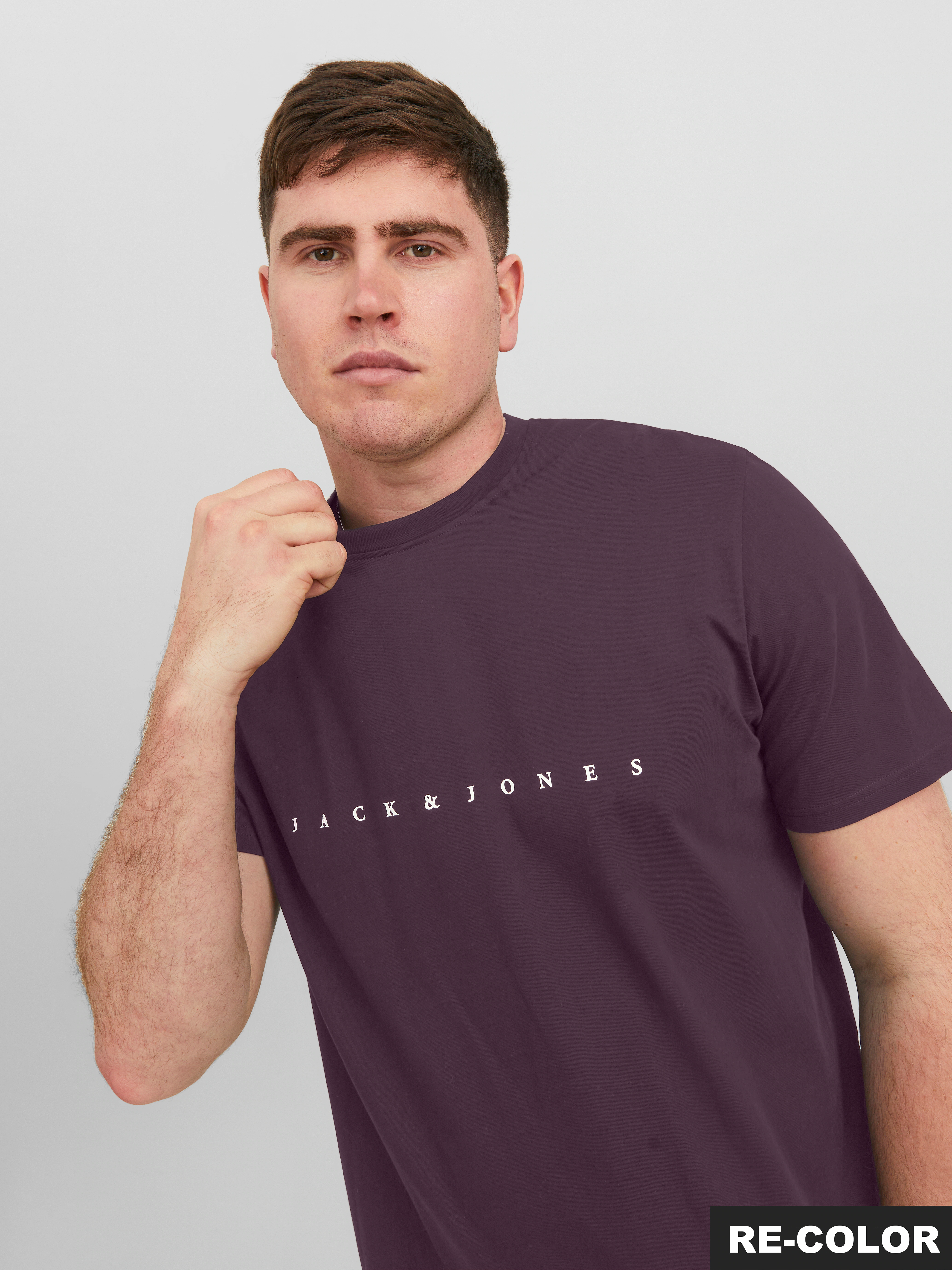 Jack & Jones PlusSize Rundhalsshirt "JJESTAR JJ TEE SS NOOS PLS", mit Logo günstig online kaufen