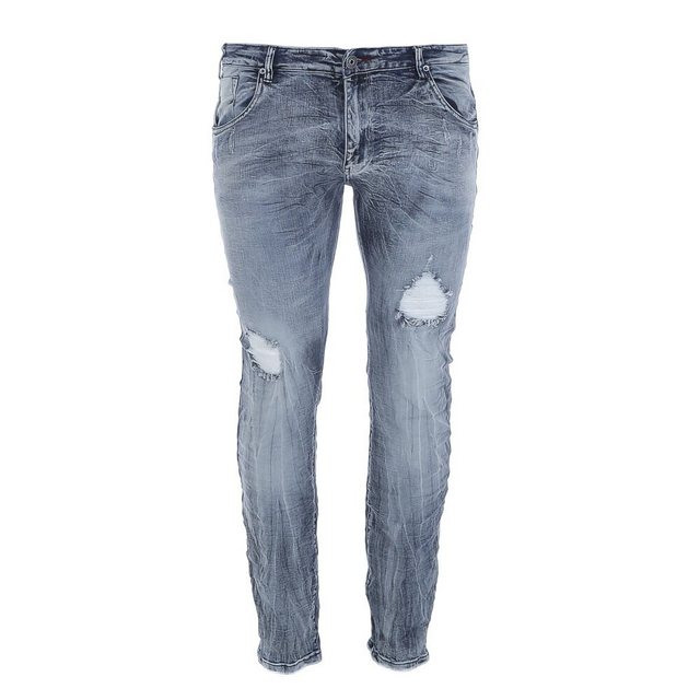 Ital-Design Stretch-Jeans Herren Freizeit (80222707) Destroyed-Look Stretch günstig online kaufen