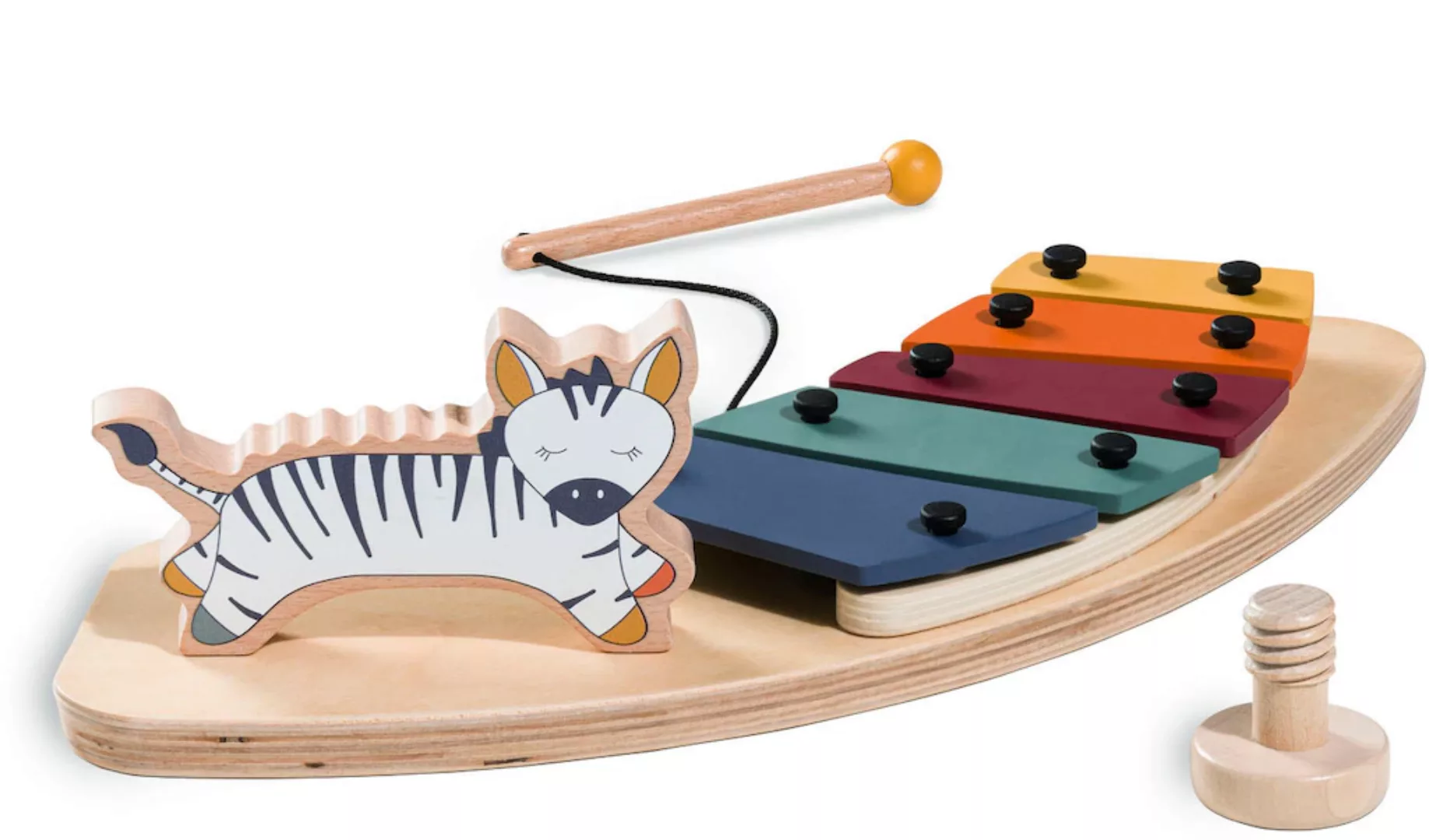 Hauck Hochstuhltablett "Alpha Play Music Set Zebra", FSC - schützt Wald - w günstig online kaufen