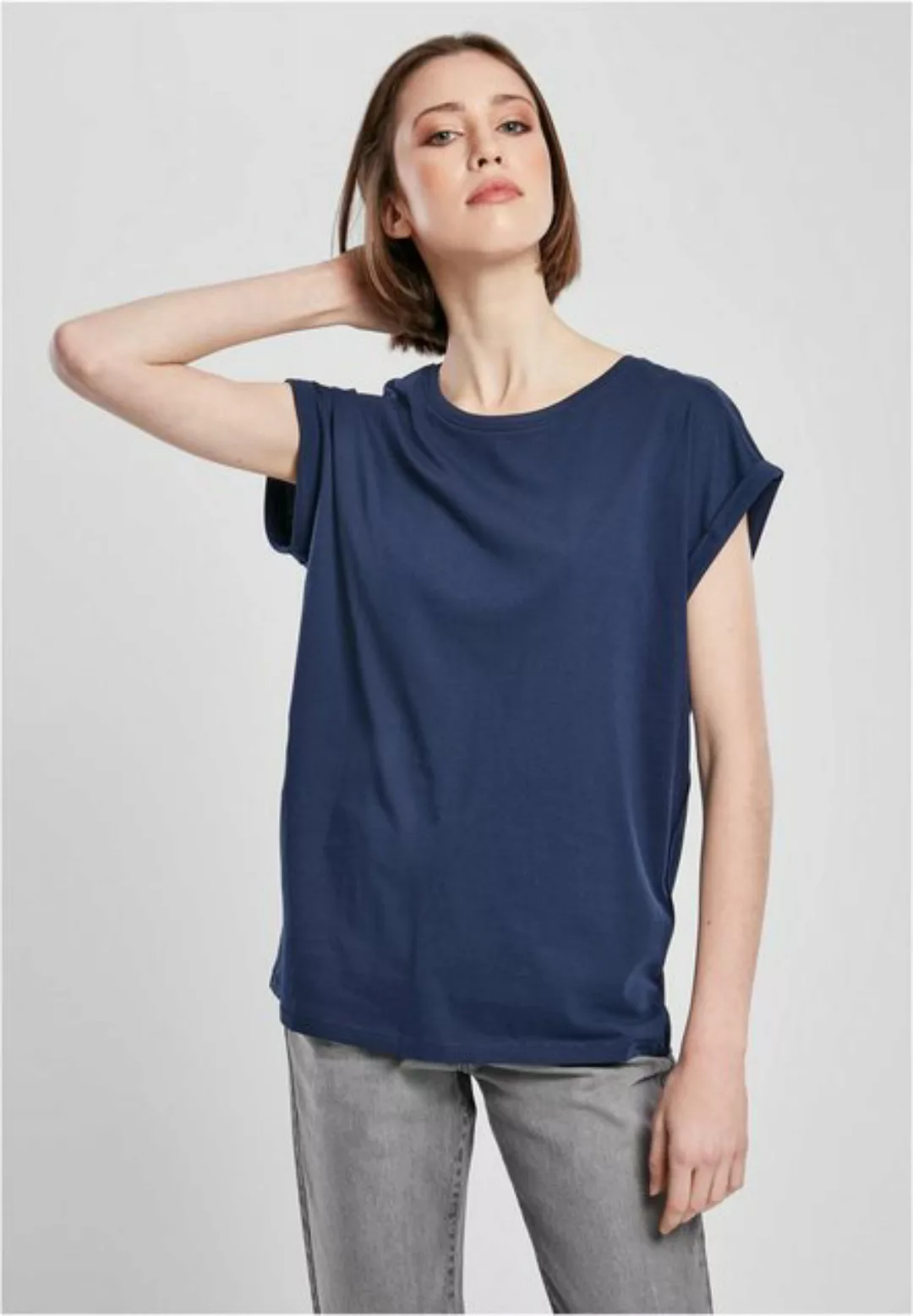 URBAN CLASSICS T-Shirt TB771 - Ladies Extended Shoulder Tee darkblue 4XL günstig online kaufen