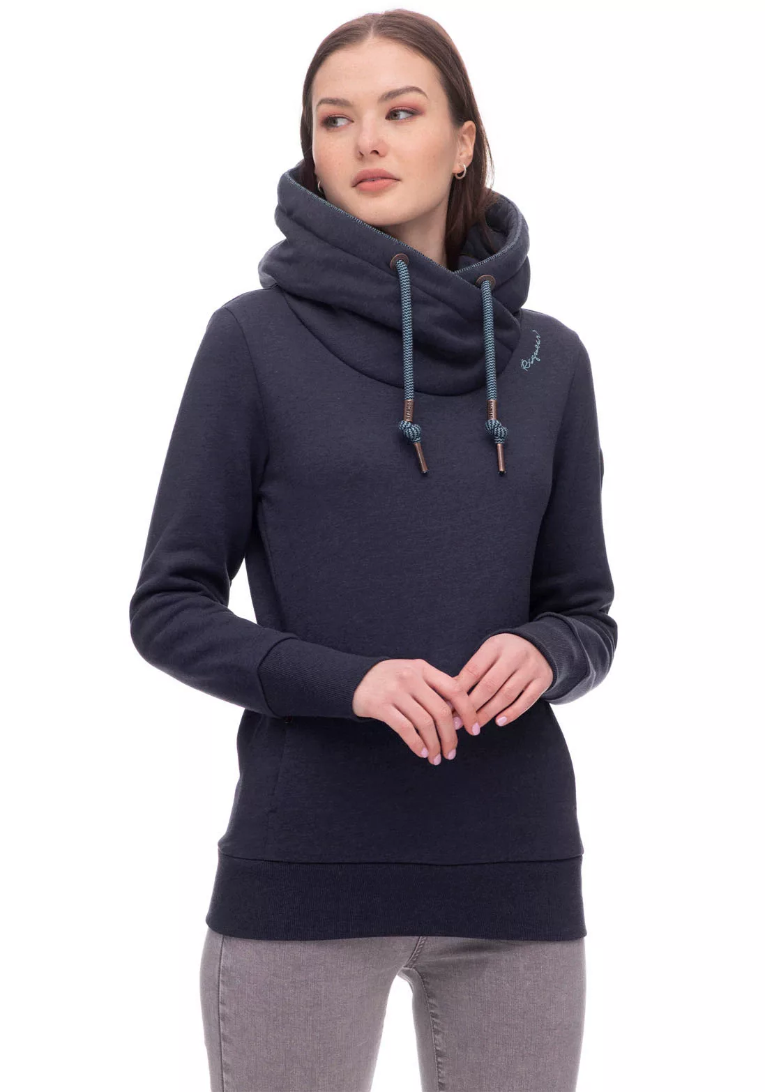 Ragwear Sweatshirt "GRIPY CORE", Schalkragen mit Kordelzug günstig online kaufen