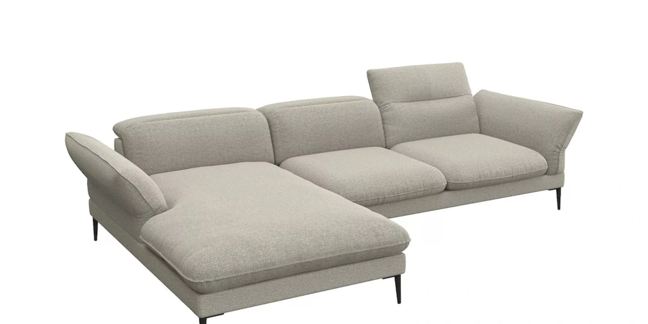 FLEXLUX Ecksofa "Salino, Funktionssofa mit Recamiere, Relaxsofa, Ecksofa", günstig online kaufen