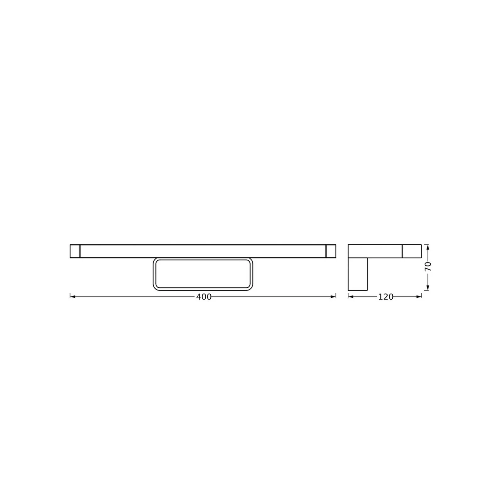 OSRAM LED-Wandlampe ORBIS DISC BAR, chrom, 40 cm, IP44, CCT günstig online kaufen