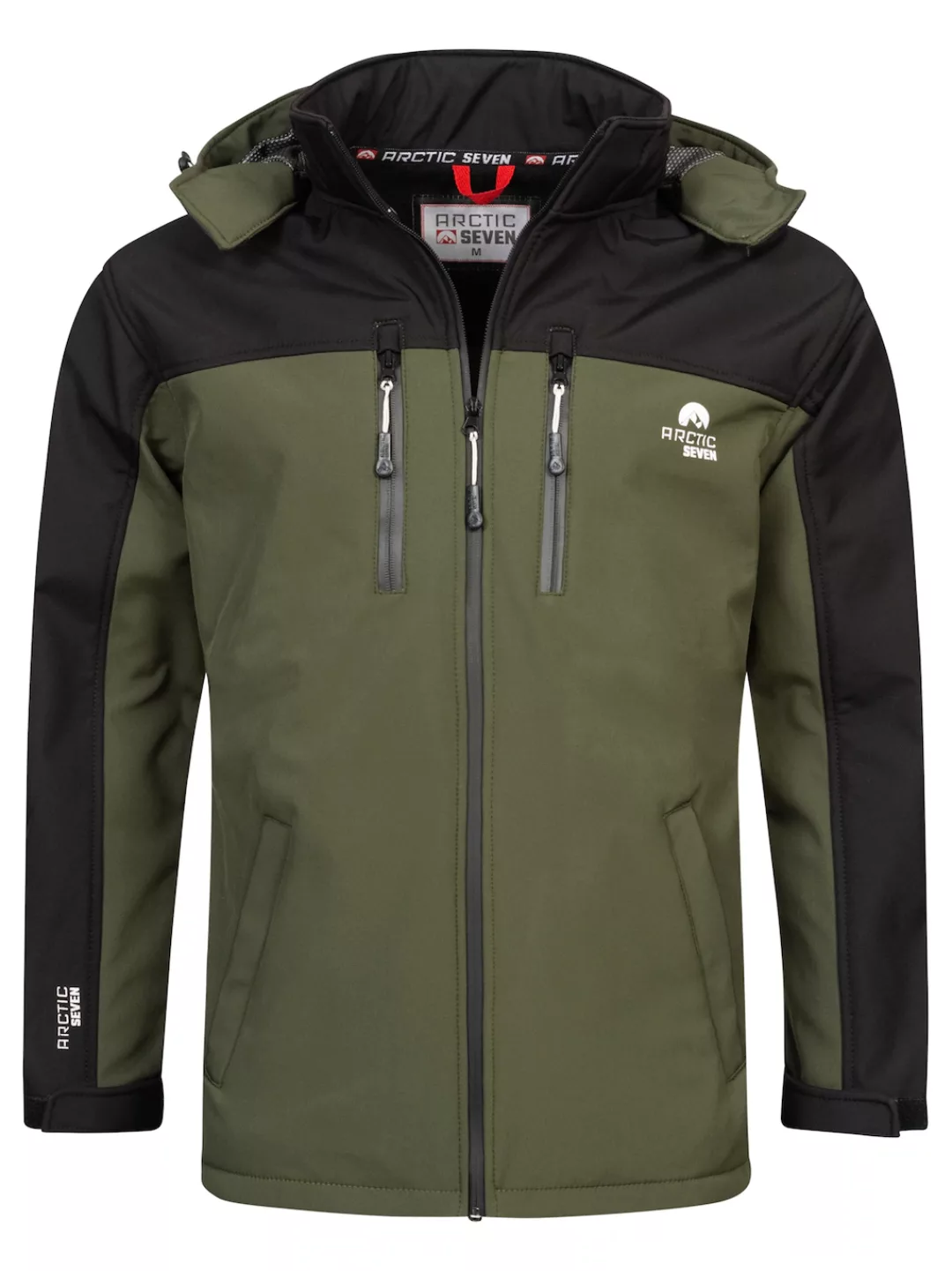 Arctic Seven Softshelljacke "ASSurvivo", Outdoorjacke mit abnehmbarer Kapuz günstig online kaufen