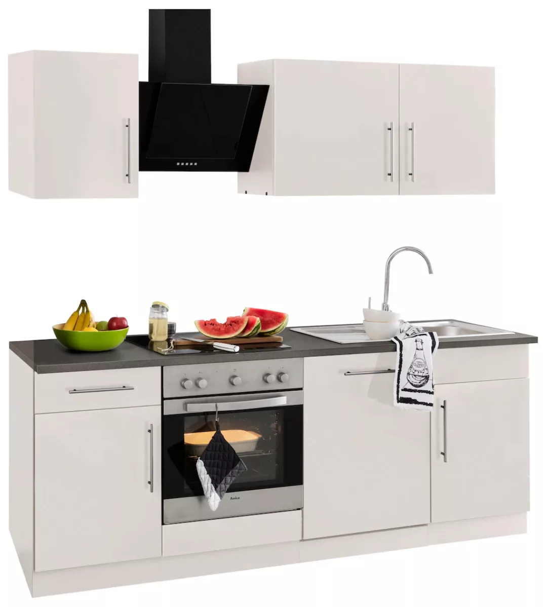 wiho Küchen Küchenzeile "Cali", ohne E-Geräte, Breite 220 cm günstig online kaufen