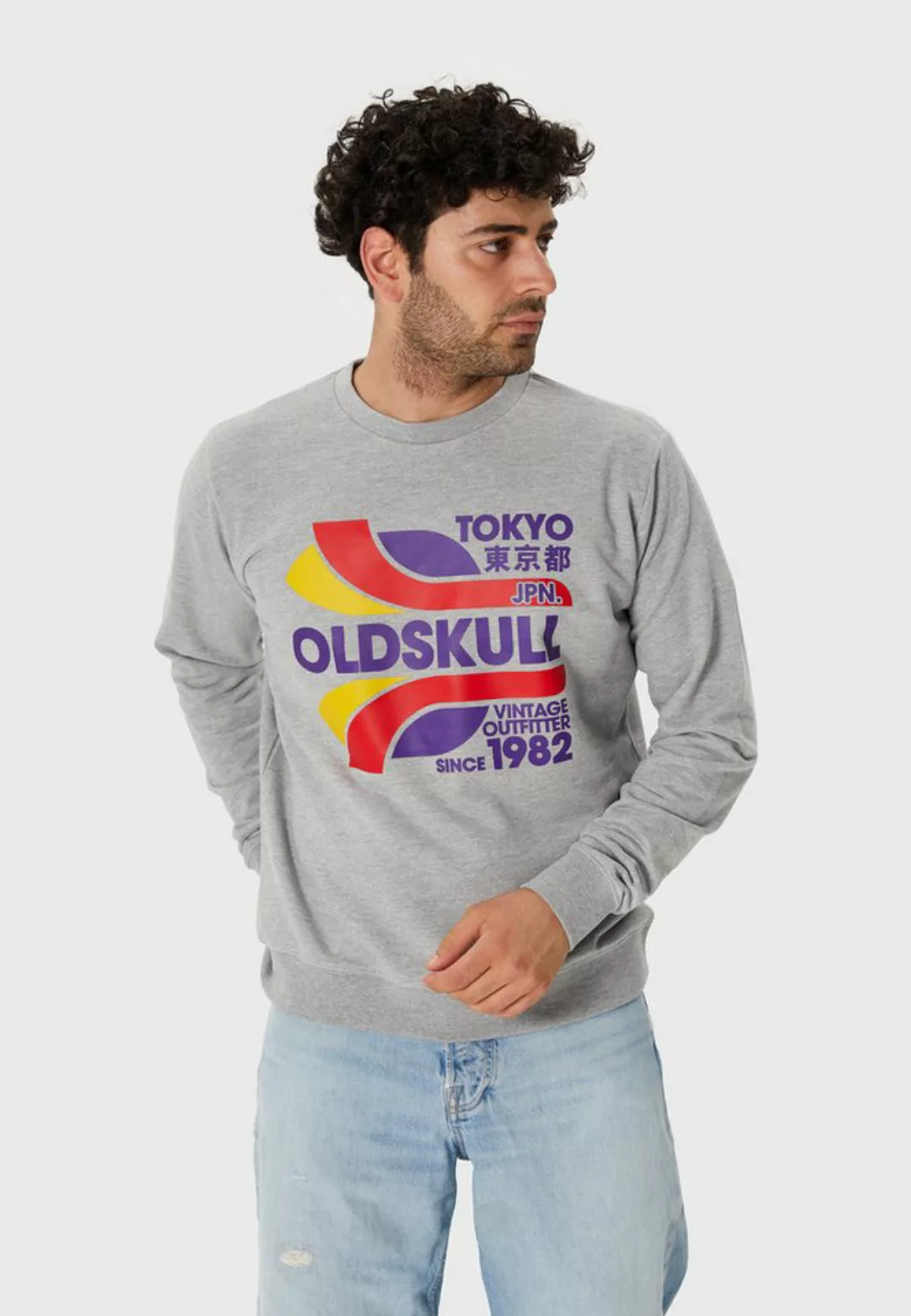 Oldskull Sweatshirt Retro Tokyopolis Vintage Logo Graphic günstig online kaufen