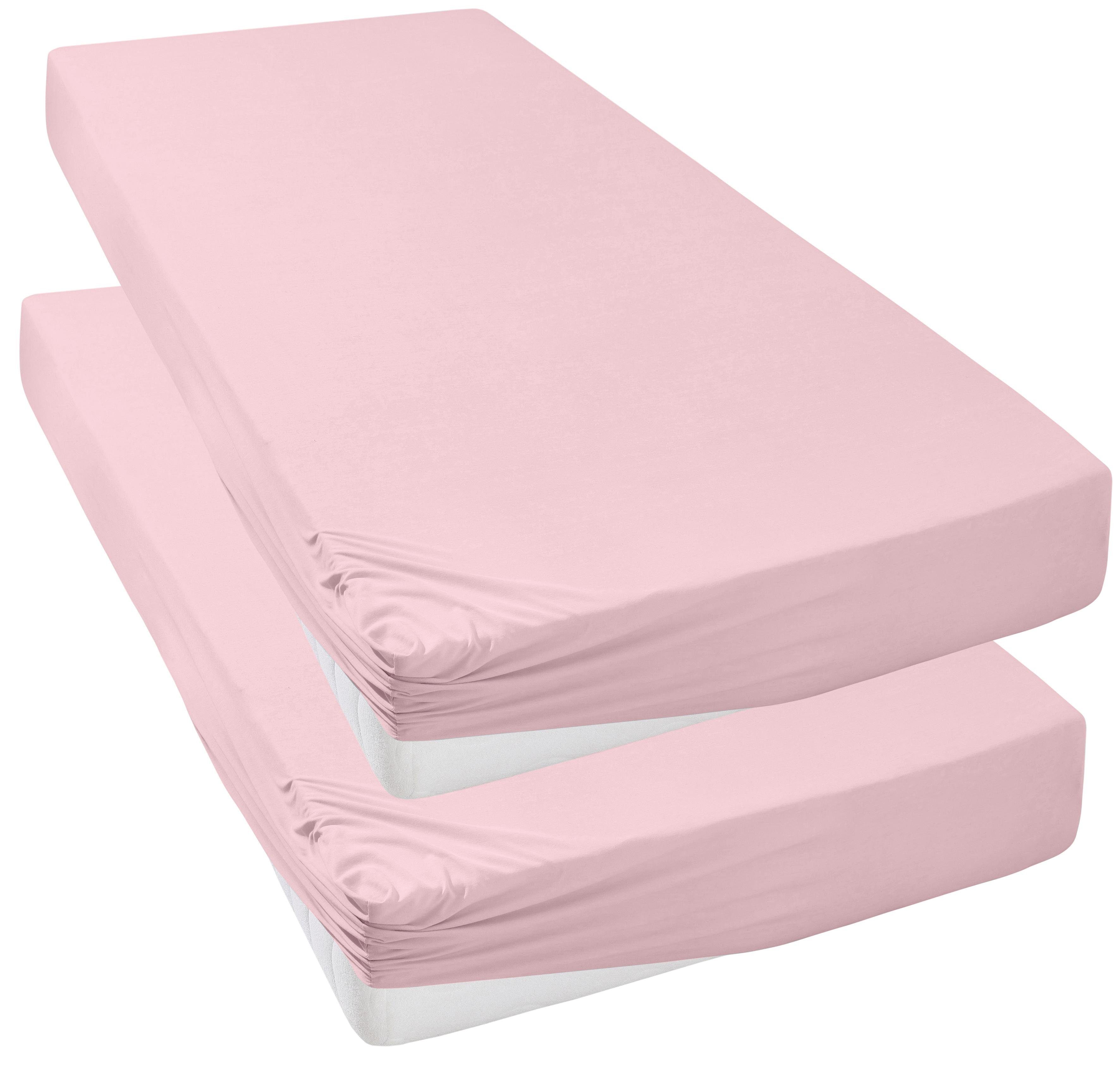 my home Spannbettlaken »Strawberry Edel Jersey, Premium Qualität in 115 g/m günstig online kaufen