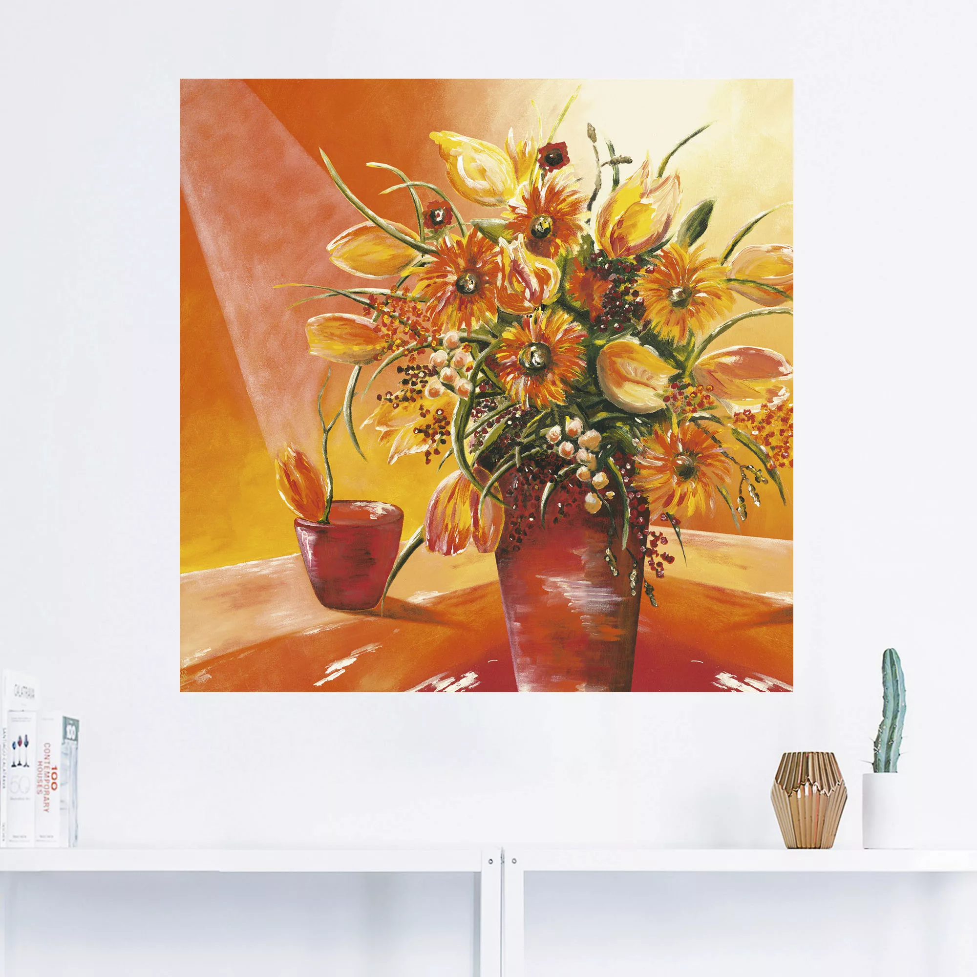 Artland Wandbild "Blumenstrauß in Vase I", Blumen, (1 St.), als Alubild, Ou günstig online kaufen