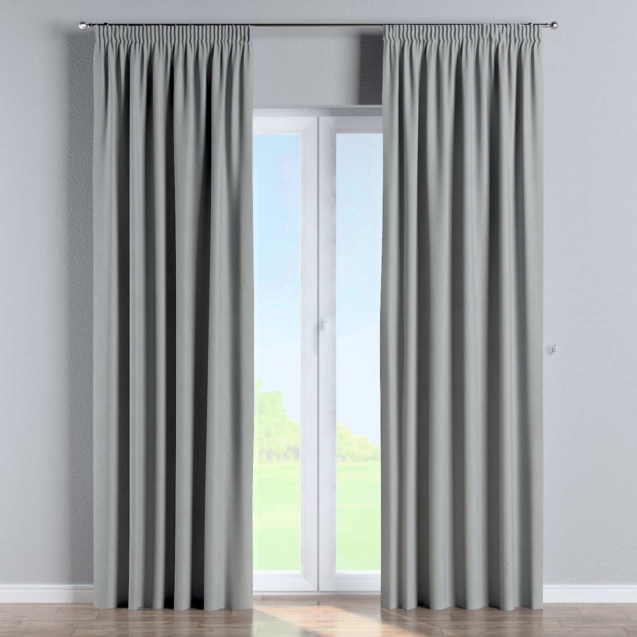 Vorhang mit Kräuselband, grau, Blackout (verdunkelnd) (269-19) günstig online kaufen