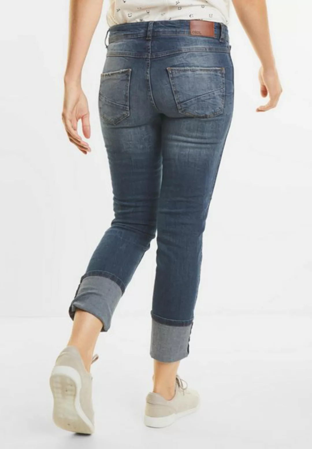 Cecil 5-Pocket-Jeans Used Look Denim Charlize günstig online kaufen