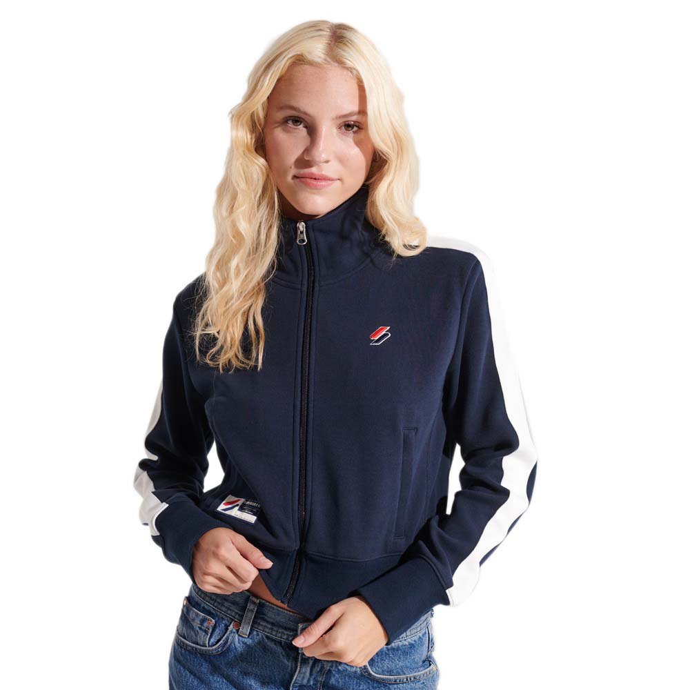 Superdry Code Track Sweatshirt Mit Reißverschluss M Deep Navy günstig online kaufen