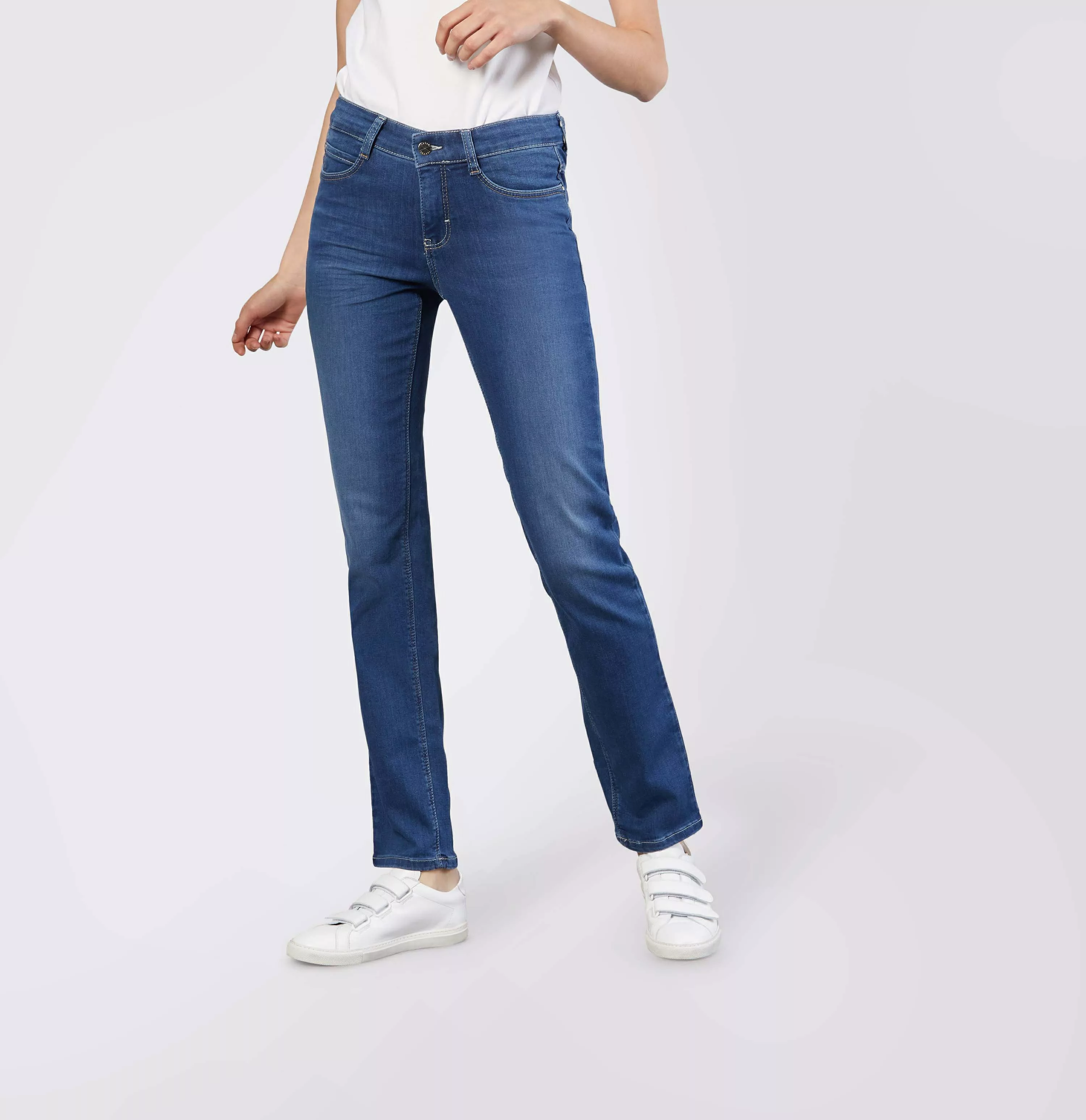 MAC 5-Pocket-Jeans mittel-blau (1-tlg) günstig online kaufen