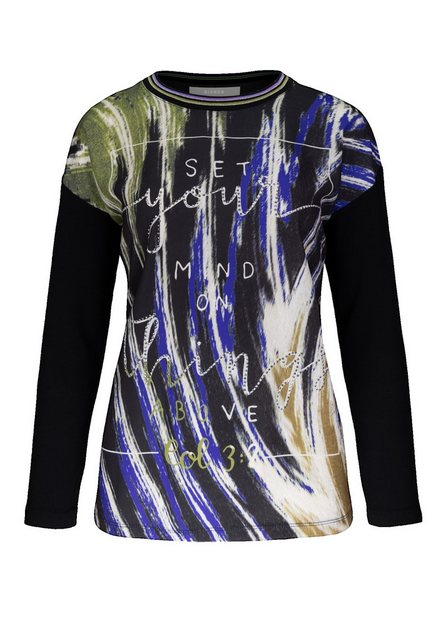 bianca Print-Shirt JULIE mit modernem Frontmotiv und Metallic-Effekten günstig online kaufen