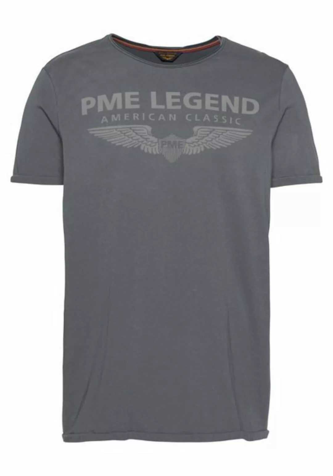 PME LEGEND Rundhalsshirt mit Logoprint günstig online kaufen