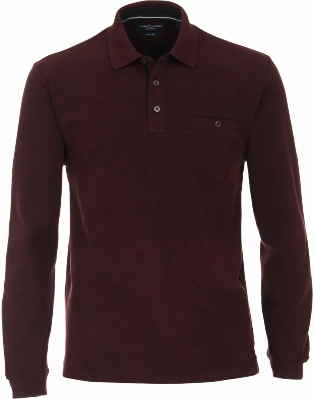 Casa Moda Poloshirt LS Bordeaux Rot - Größe XL günstig online kaufen