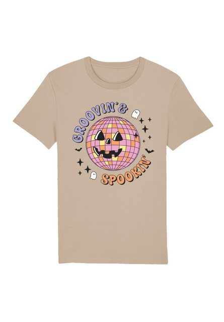 F4NT4STIC T-Shirt Retro Halloween Groovin and spookin Disco ball Premium Qu günstig online kaufen