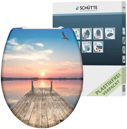 Schütte WC-Sitz »SUNSET SKY«, bruchsicher und kratzfest, Absenkautomatik, S günstig online kaufen