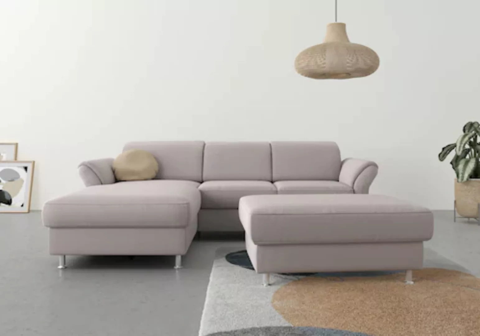 sit&more Ecksofa Apulia L-Form, wahlweise Bettfunktion, Bettkasten und Kopf günstig online kaufen