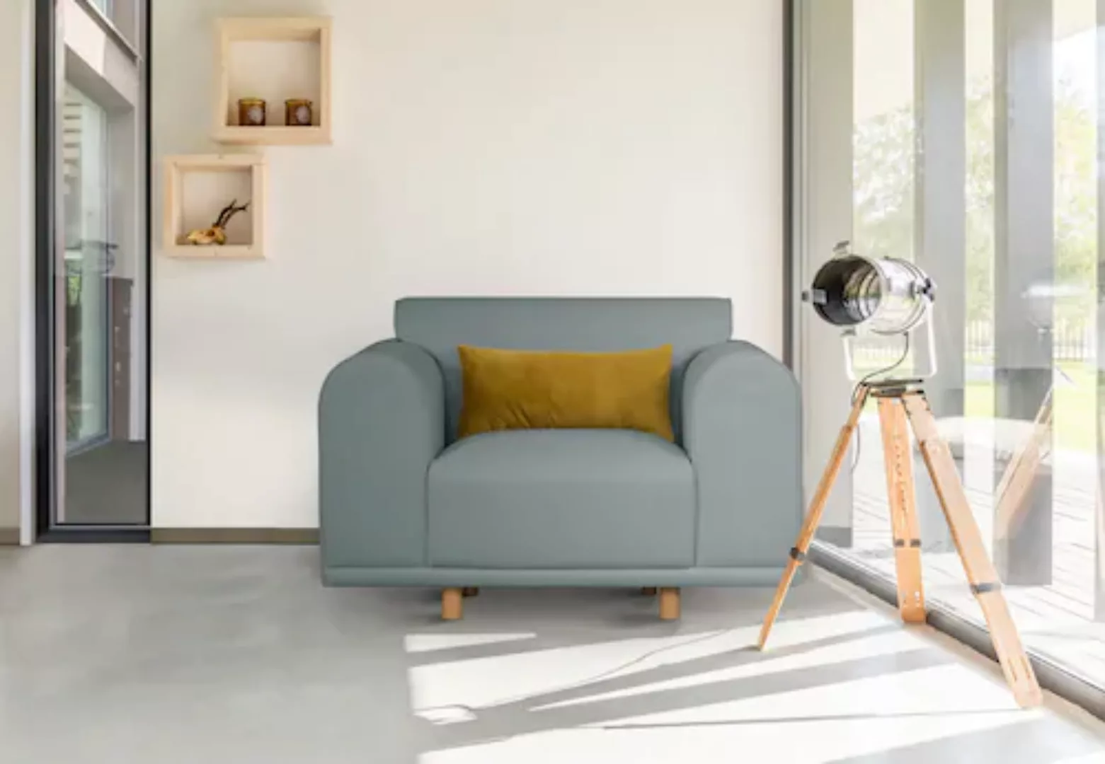 andas Loveseat "Maroon Sessel", in skandinavischem Design, mit losem Kissen günstig online kaufen