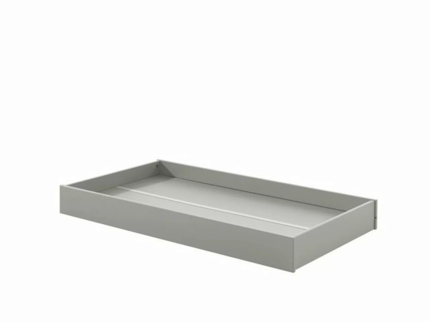 Natur24 Einzelbett Bettschublade 138,5 x 14 x 73,6 cm MDF Grau günstig online kaufen