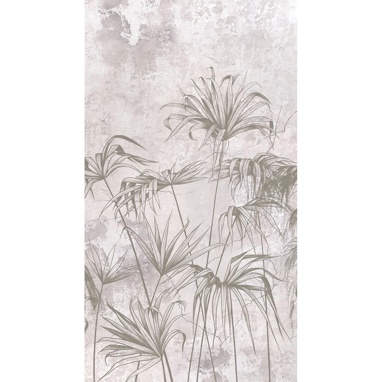 Sanders & Sanders Fototapete Tropische Pflanzen Grau 1,5 x 2,7 m 601218 günstig online kaufen