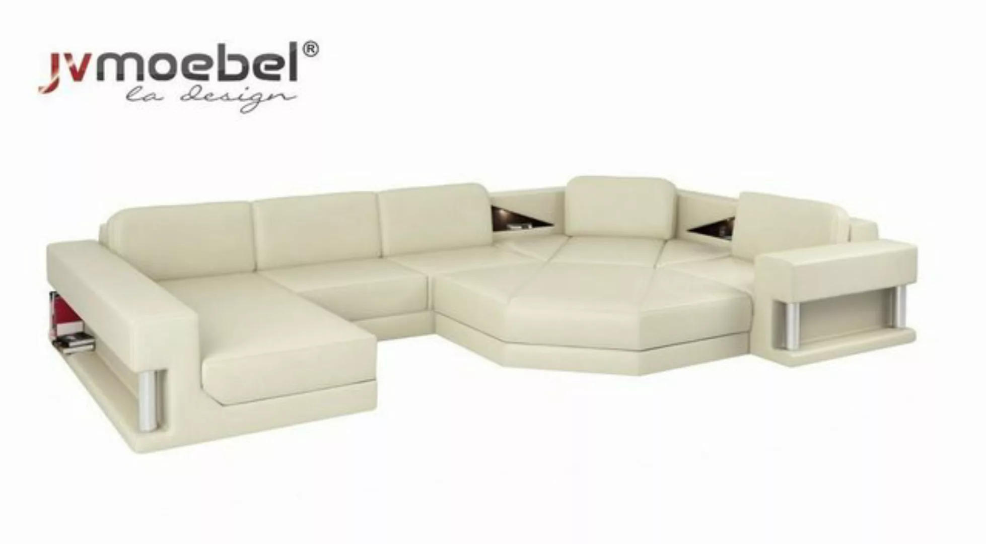 JVmoebel Ecksofa Ecksofa U-Form Couch Wohnlandschaft Sofa Couch Modern Desi günstig online kaufen