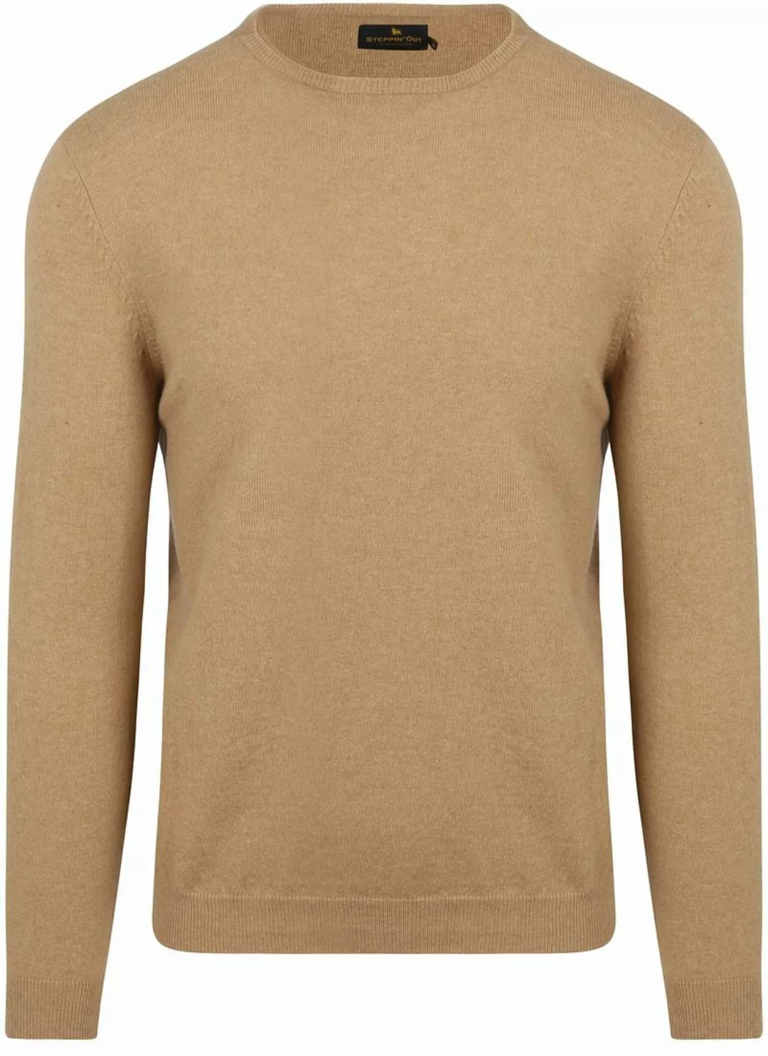 Steppin' Out Pullover Merinowolle Beige - Größe M günstig online kaufen