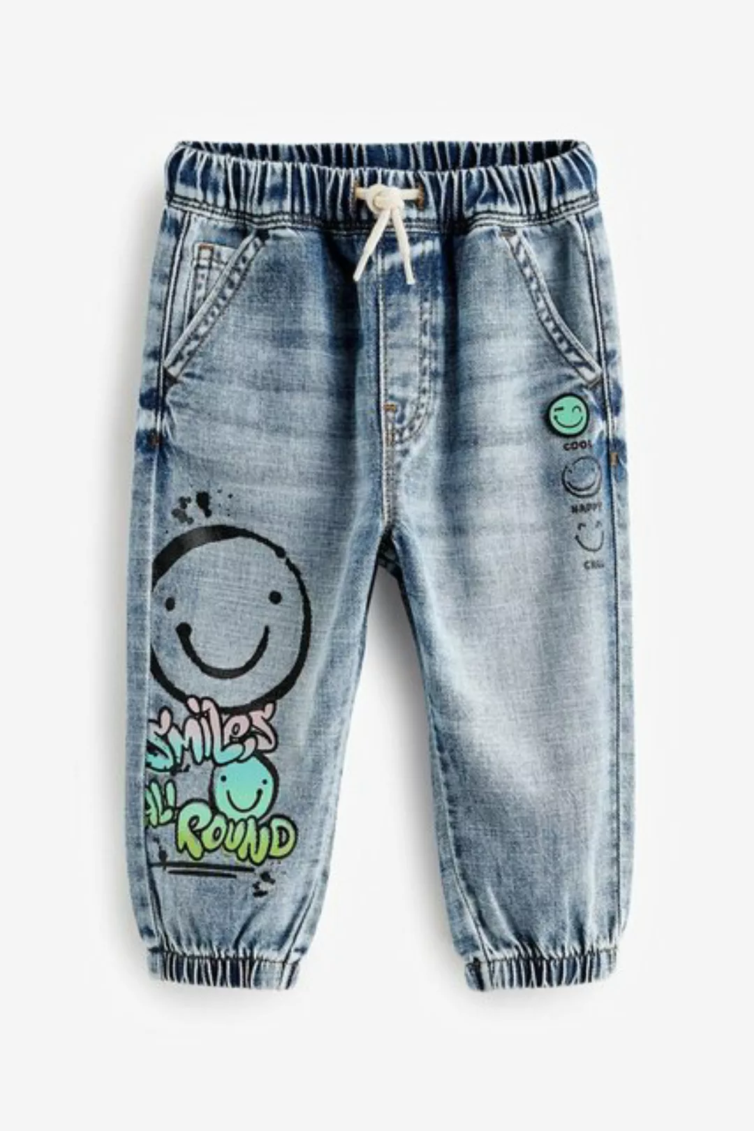 Next Schlupfjeans Jeans mit Graffiti-Print (1-tlg) günstig online kaufen