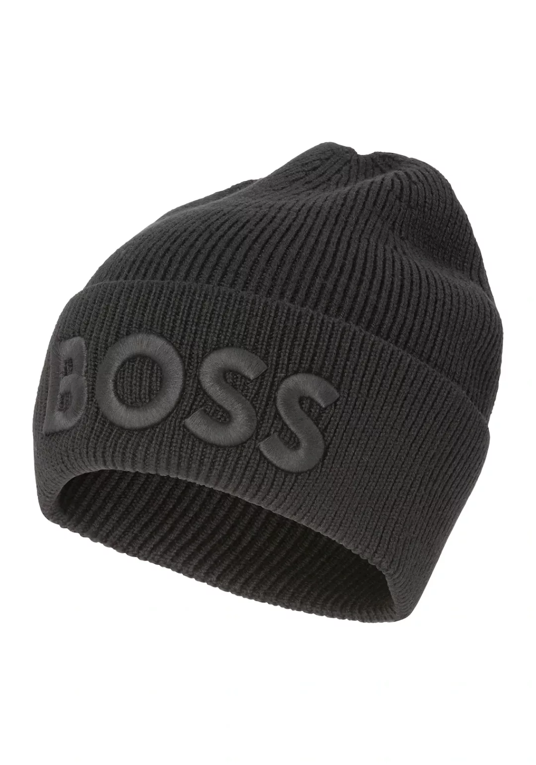 BOSS ORANGE Beanie "Afox R", aus Rippenstrick, 3D Logostickerei günstig online kaufen