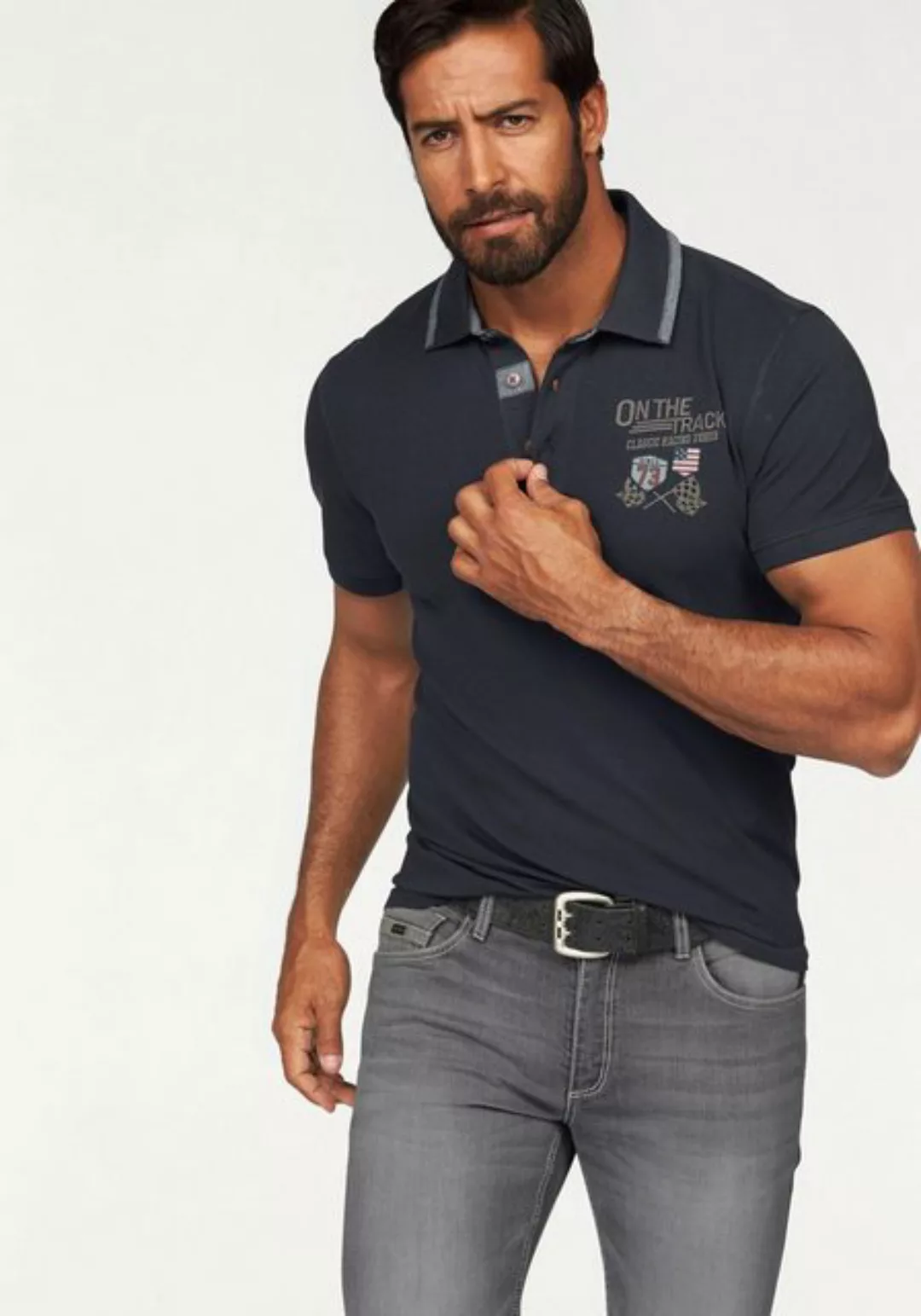 Arizona Poloshirt in Piqué-Qualität und Bruststickerei günstig online kaufen