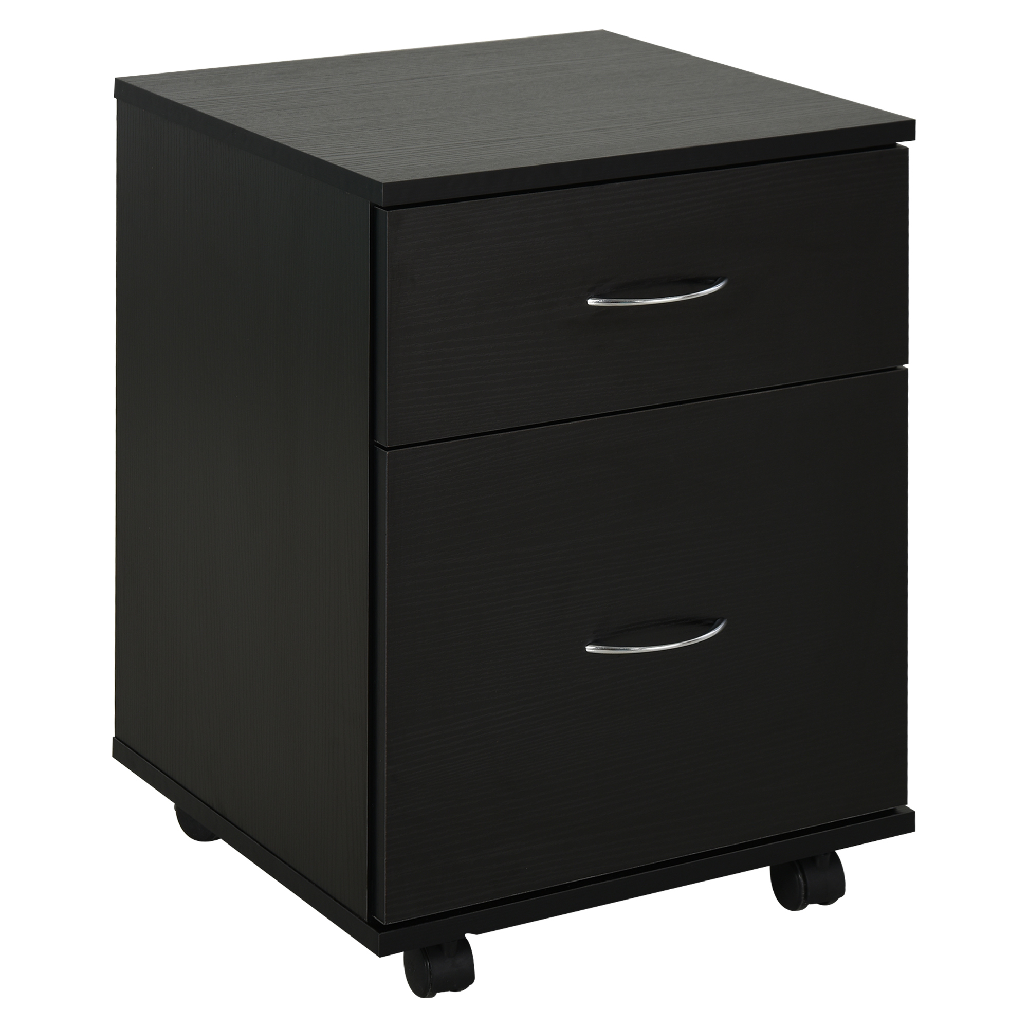 HOMCOM Kommode Rollcontainer auf Rollen 58cm schwarz   Aosom günstig online kaufen
