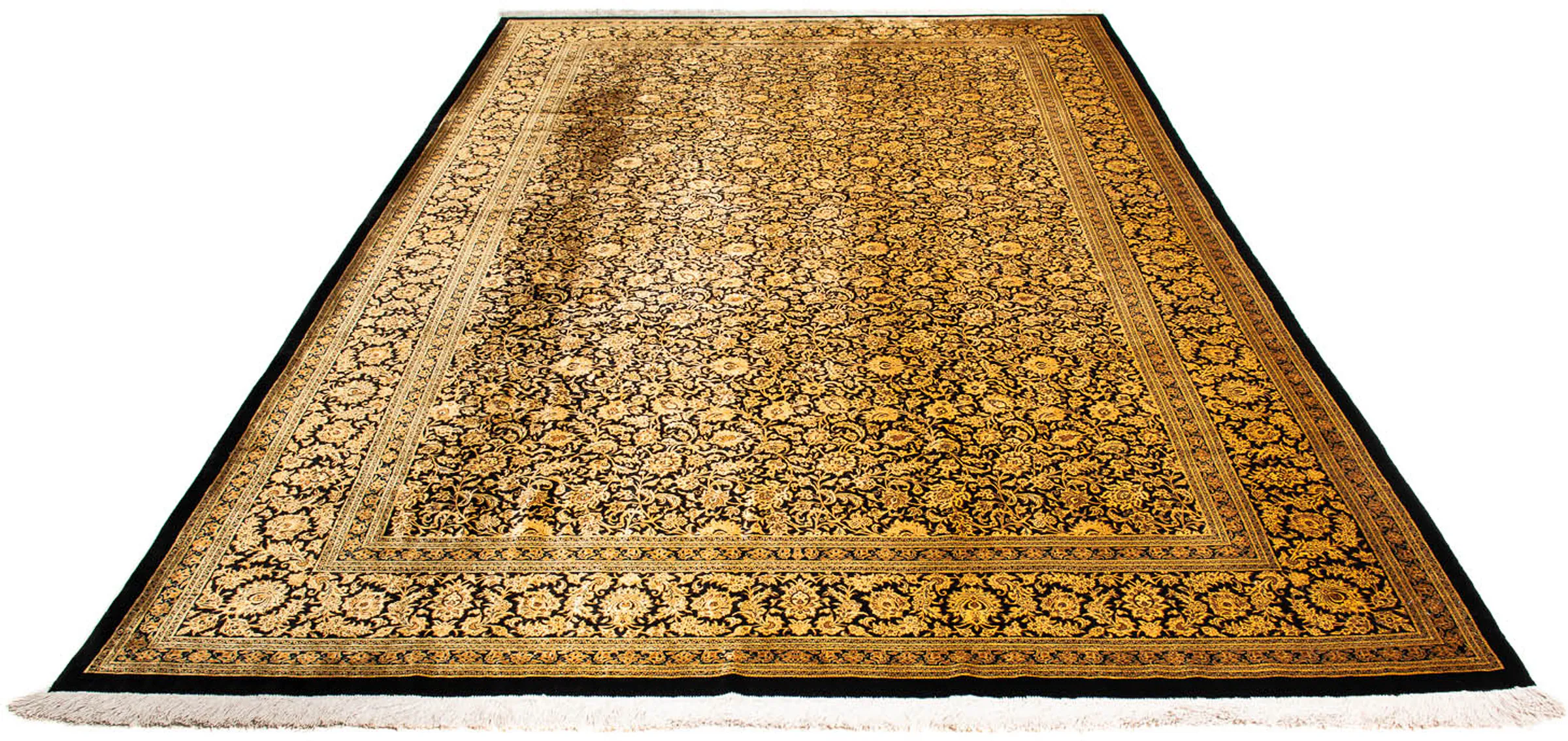morgenland Orientteppich »Perser - Ghom - 295 x 193 cm - gold«, rechteckig, günstig online kaufen