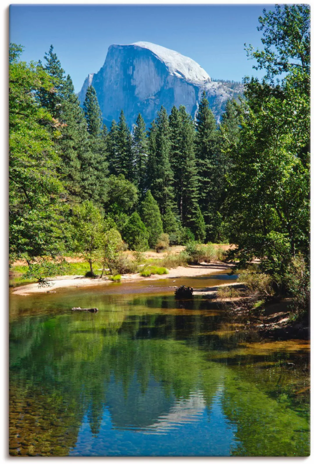 Artland Wandbild »Yosemite Valley Half Dome River of Mercy«, Gewässer, (1 S günstig online kaufen