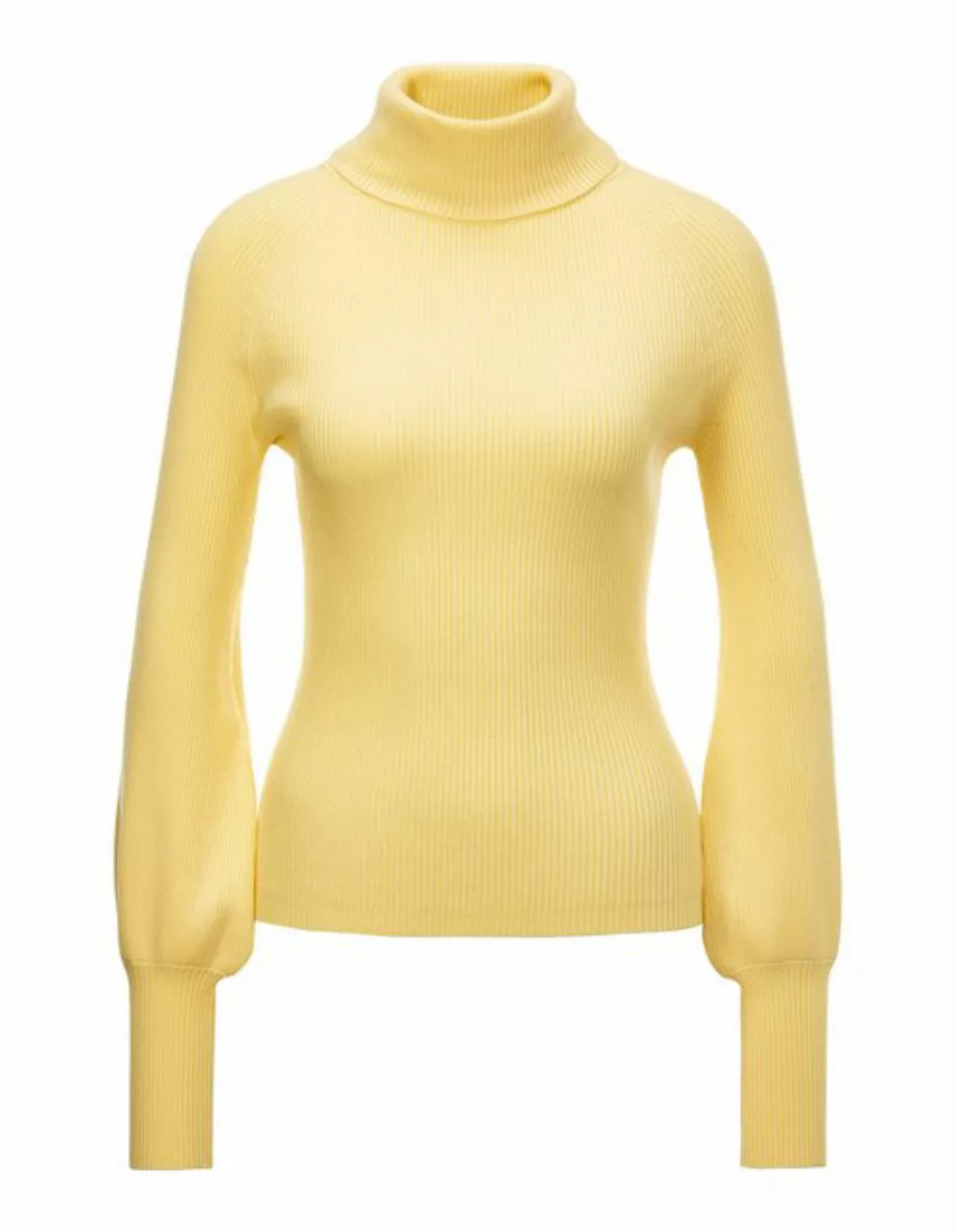 MADELEINE Strickpullover Figurbetonter Rippstrick-Rolli günstig online kaufen