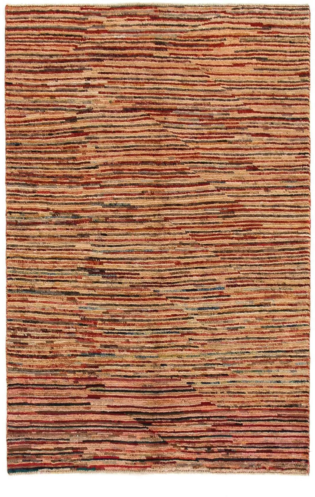 morgenland Wollteppich »Streifen Multicolore 173 x 116 cm«, rechteckig, Han günstig online kaufen
