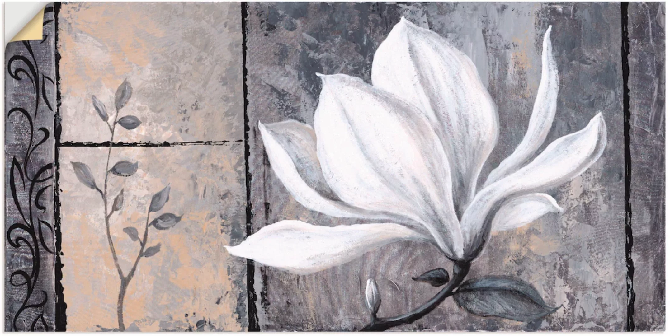 Artland Wandbild "Klassische Magnolie", Blumen, (1 St.) günstig online kaufen