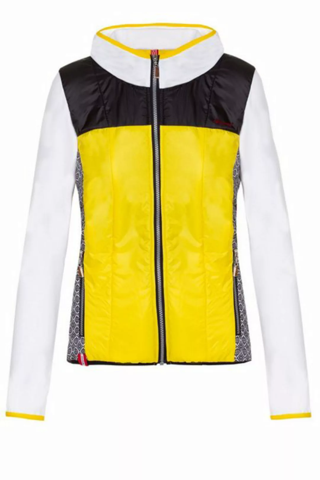 Almgwand Outdoorjacke Steppjacke Damen - RIFFLERKOGEL - gelb/weiß/schwarz günstig online kaufen