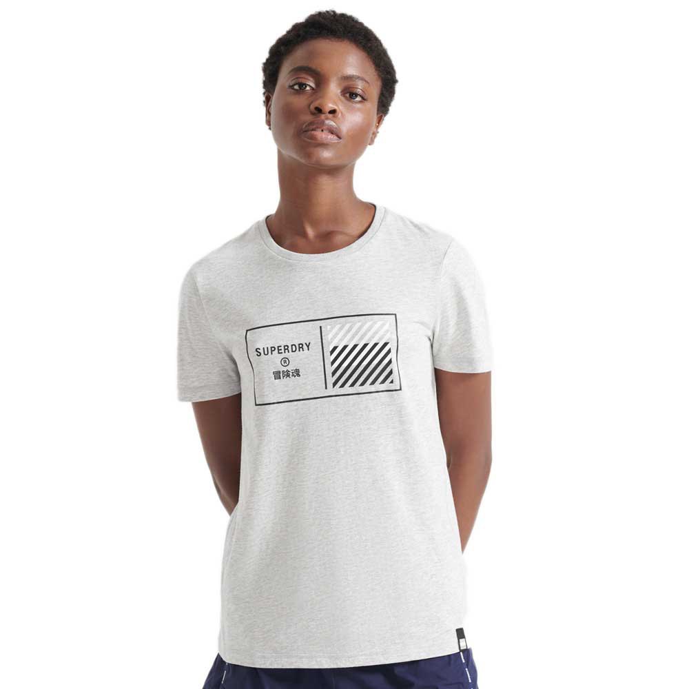 Superdry Train Core Graphic Kurzärmeliges T-shirt S Grey Marl günstig online kaufen