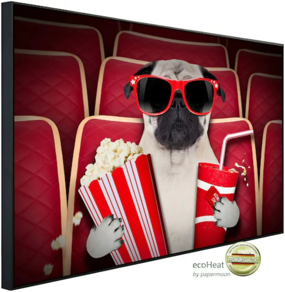 Papermoon Infrarotheizung »Hund im Kino«, sehr angenehme Strahlungswärme günstig online kaufen