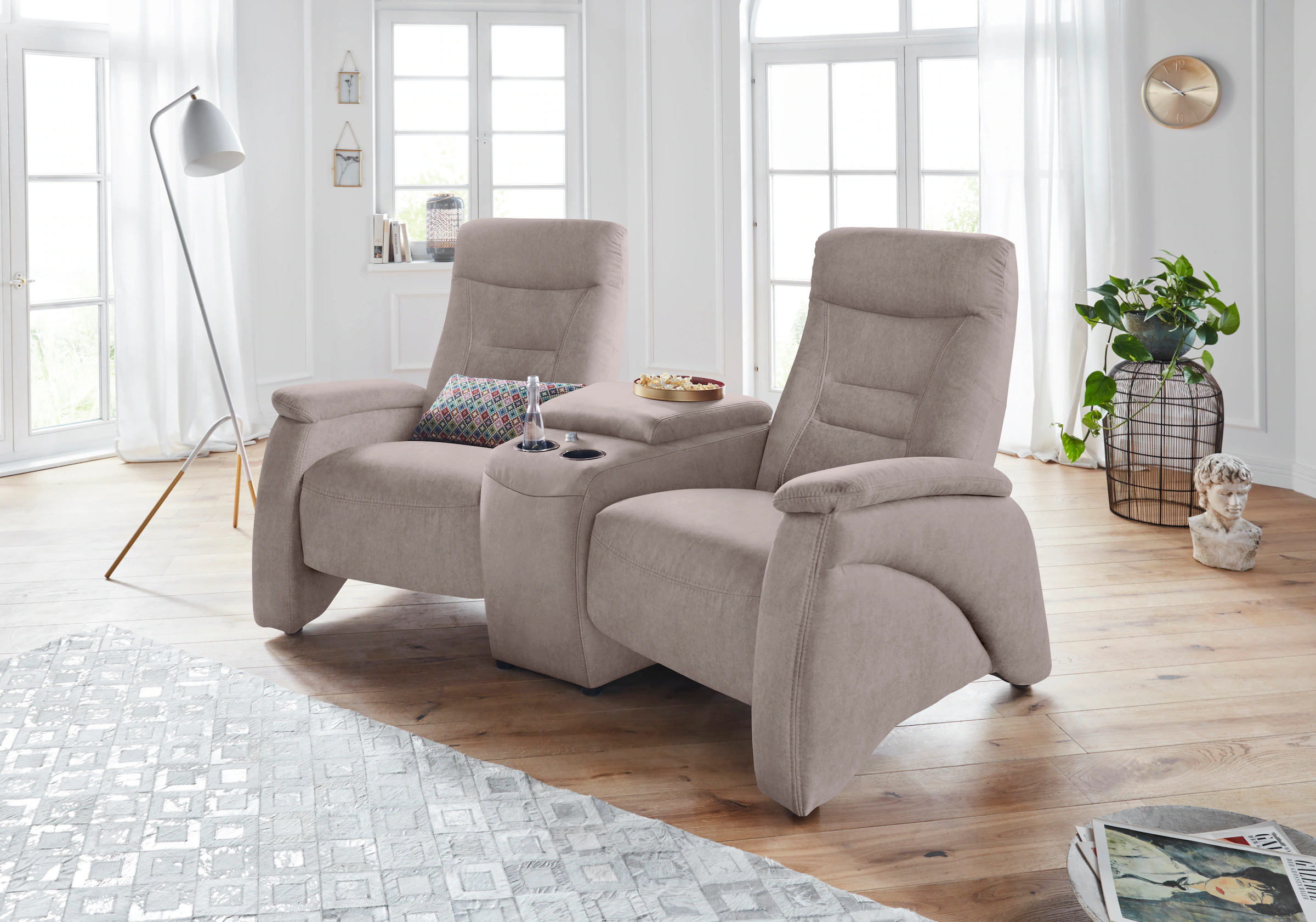 exxpo - sofa fashion 2,5-Sitzer Ascoli, Kinosofa mit hohem Sitzkomfort, beq günstig online kaufen