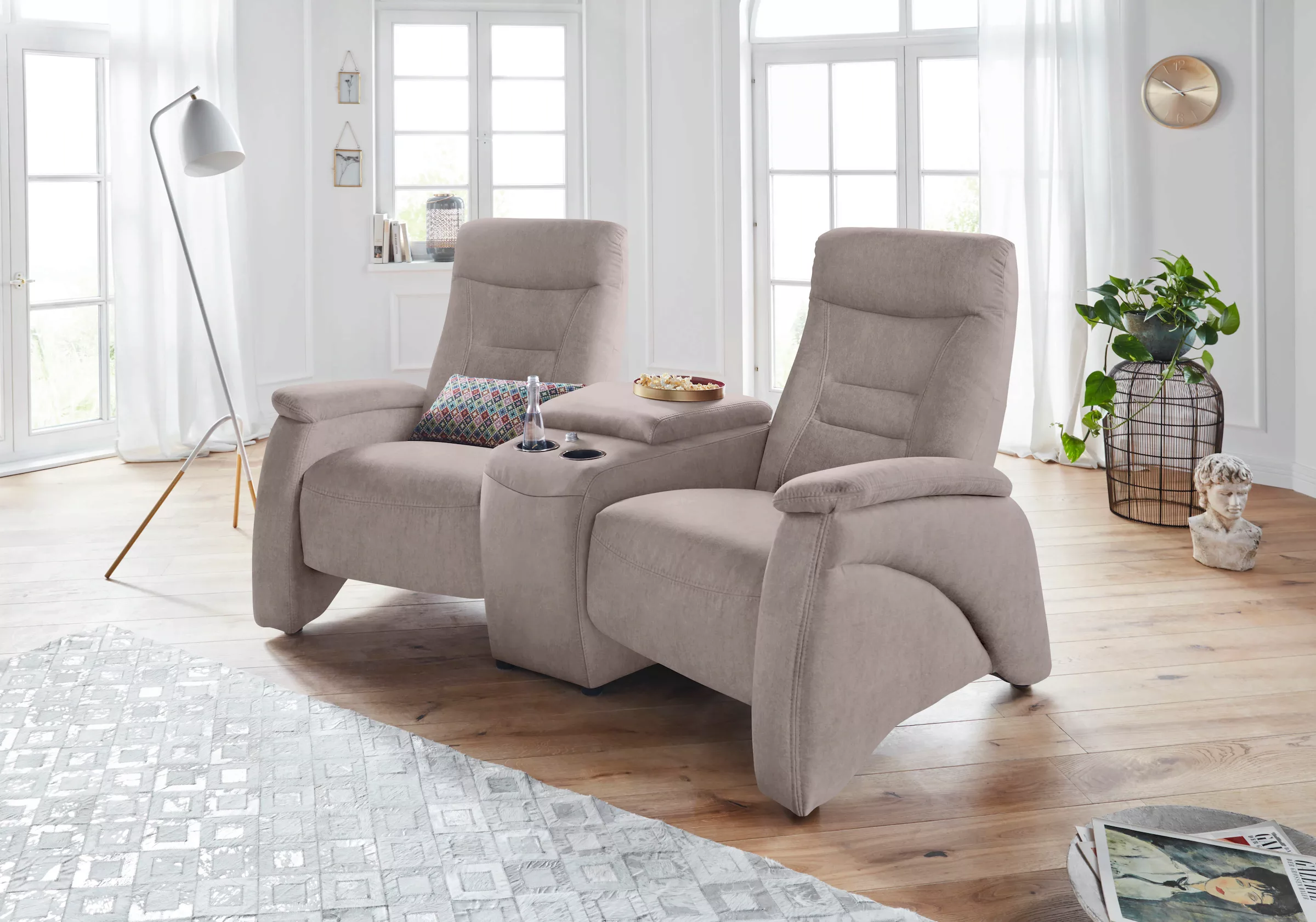 exxpo - sofa fashion 2,5-Sitzer Ascoli, Kinosofa mit hohem Sitzkomfort, beq günstig online kaufen