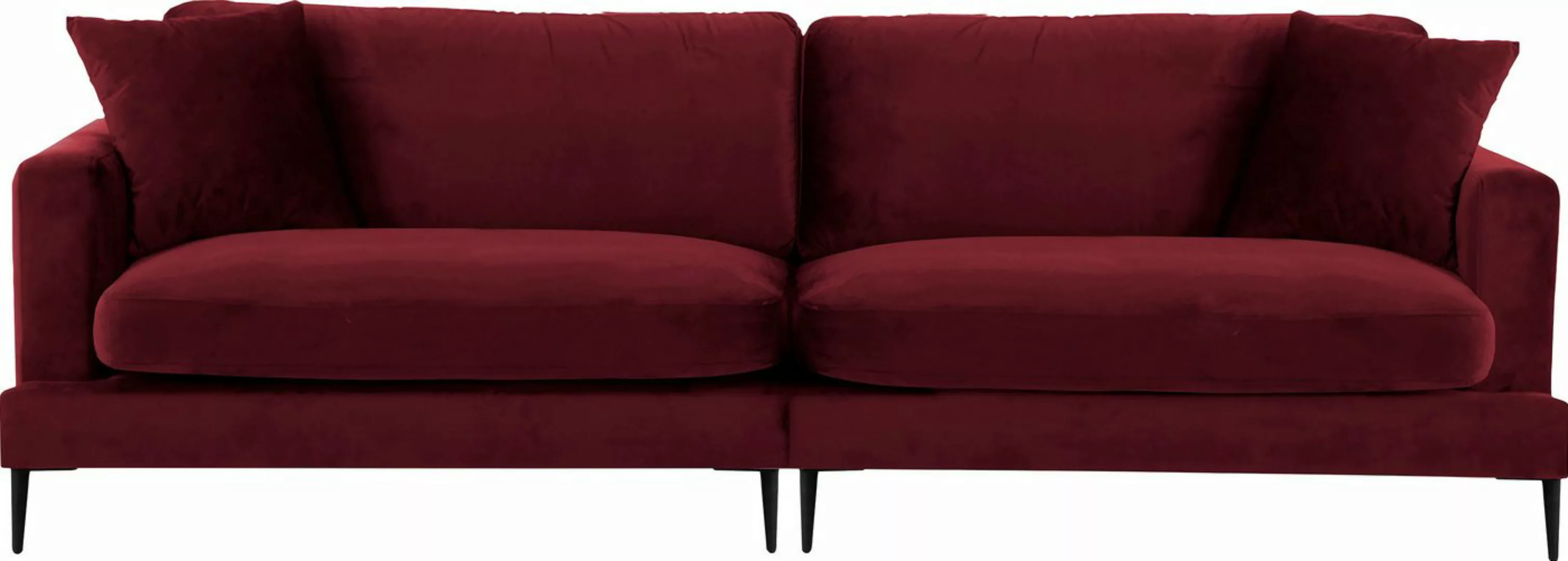 Leonique Big-Sofa "Cozy", mit losen Kissen und Metallbeinen günstig online kaufen