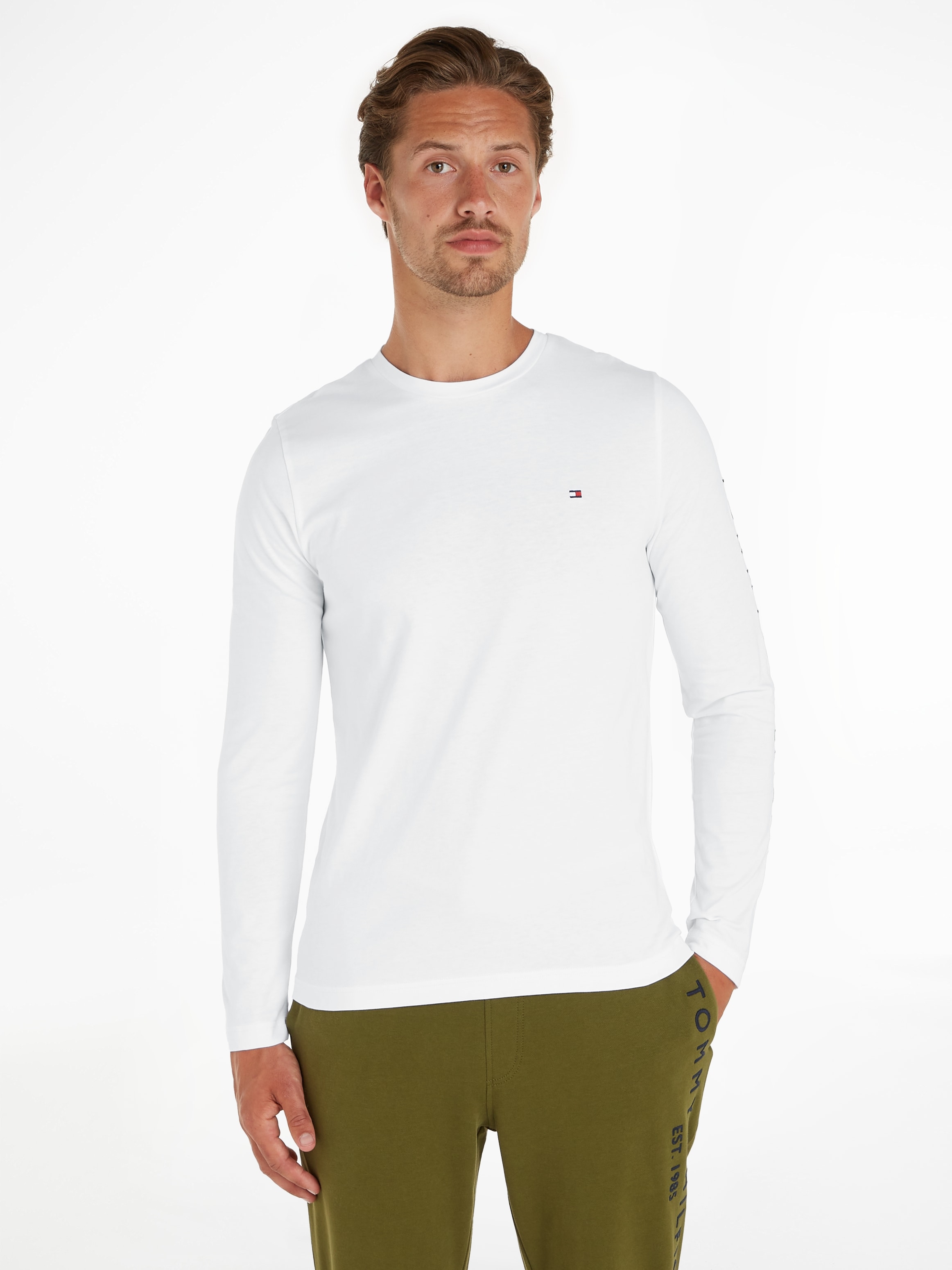 Tommy Hilfiger Longsleeve "TOMMY LOGO LONG SLEEVE TEE", mit Logodruck günstig online kaufen