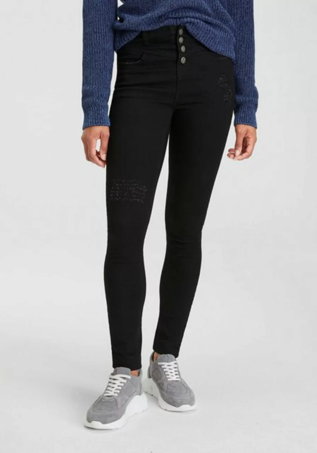 Arizona Skinny-fit-Jeans "Ultra Stretch", hohe Leibhöhe, knöchellang, elast günstig online kaufen