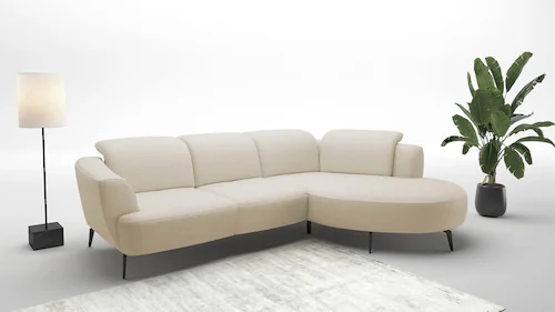 sit&more Ecksofa »Zoe«, ink.Sitztiefenverstellung, wahlweise mit Kopfteilve günstig online kaufen