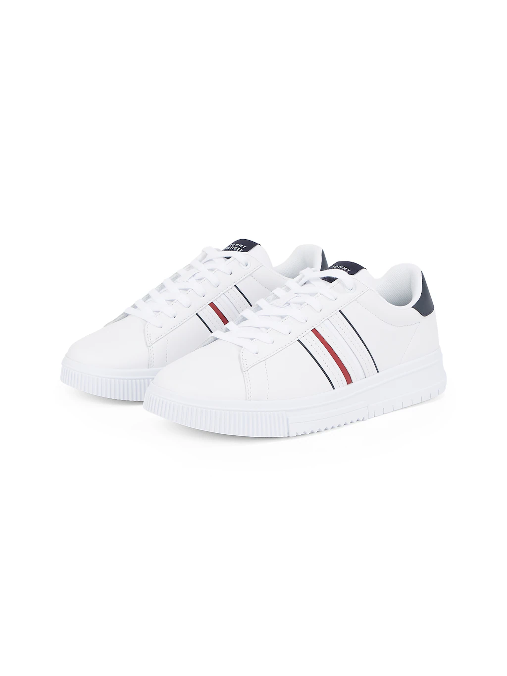 Tommy Hilfiger Plateausneaker "MODERN CUPSOLE STRIPES LTH", Freizeitschuh, günstig online kaufen