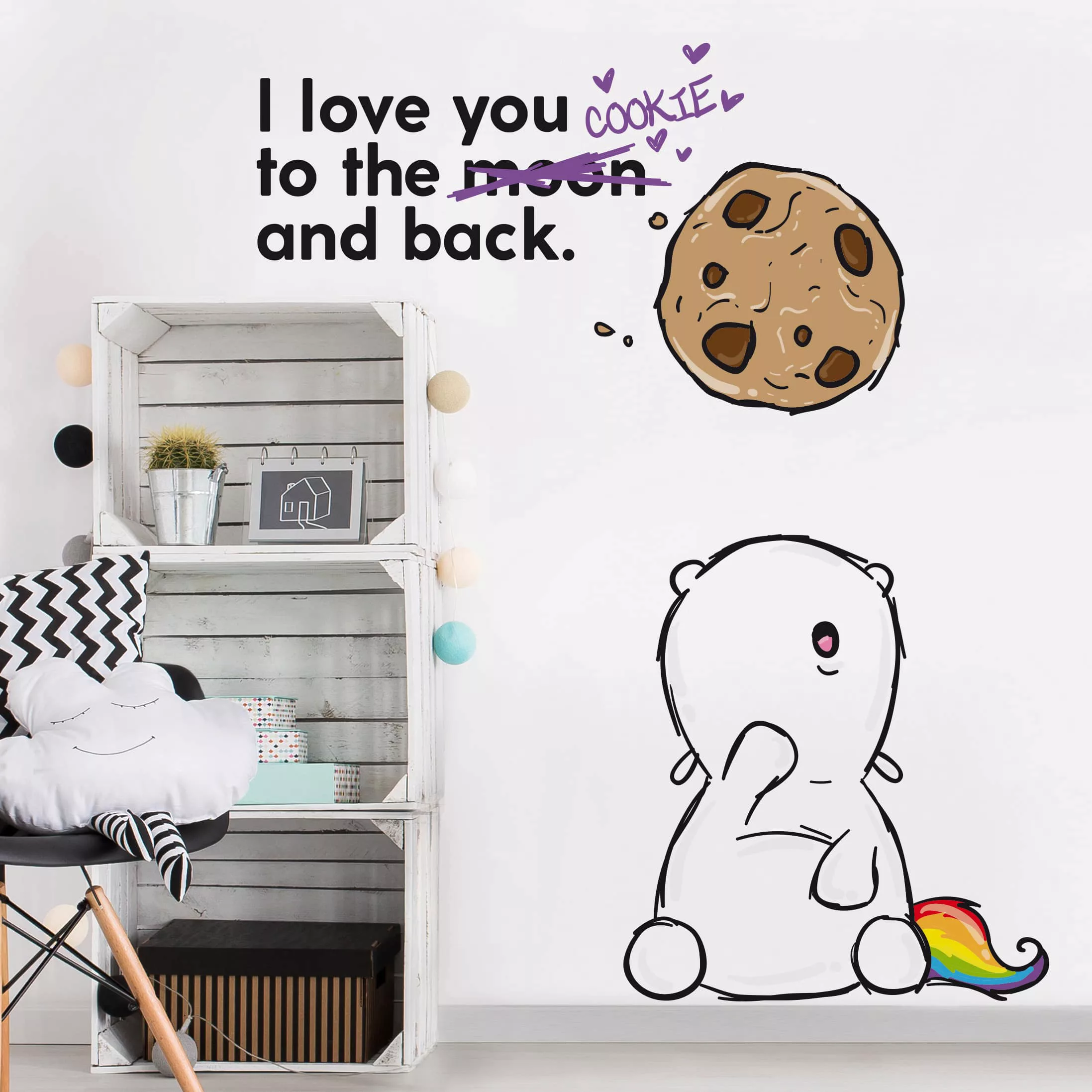 Wandtattoo Kinderzimmer Pummeleinhorn - to the Cookie günstig online kaufen